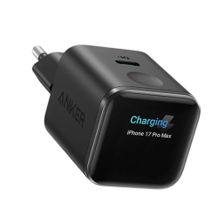 Anker Nano 45W Smart Display Charger + 0.9m 240W Upcycled-Braided USB-C Cable – Black | A121DG11