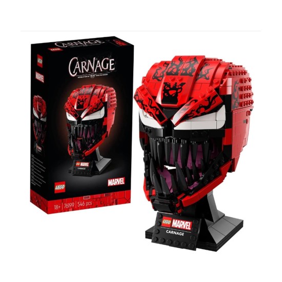 LEGO 76199 Marvel Spider-Man Carnage Mask Building Set for Adults, Collectible Display Model Gift Idea LEGO 76199 Marvel Spider-Man Carnage Mask Building Set for Adults, Collectible Display Model Gift Idea