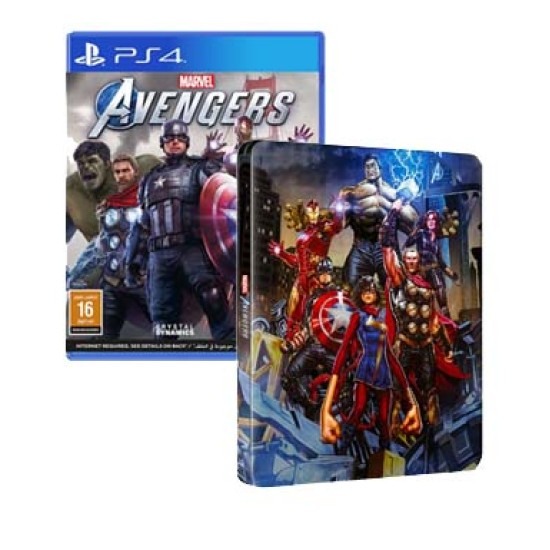 Marvel's Avengers (PS4) + LIMITED EDITION STEELBOOK Collector's Case Marvel's Avengers (PS4) + LIMITED EDITION STEELBOOK Collector's Case