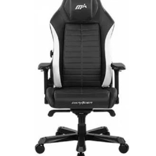 DXRacer DM1200 Master Series Gaming Chair, Backrest, Microfiber Leather, 3" Caster/PU, Multi-functional Tilt, 4 Gas Lift Class, Black - White | DMC-I235S-NW-A3