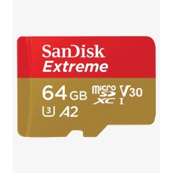 SanDisk 64GB Extreme microSD UHS-I U3 A2 160MB/s- SDSQXAH-064G-GN6MN SanDisk 64GB Extreme microSD UHS-I U3 A2 160MB/s- SDSQXAH-064G-GN6MN