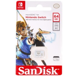 SanDisk 64GB microSDXC-Card, Licensed for Nintendo-Switch - SDSQXAT-064G-GNCZN SanDisk 64GB microSDXC-Card, Licensed for Nintendo-Switch - SDSQXAT-064G-GNCZN