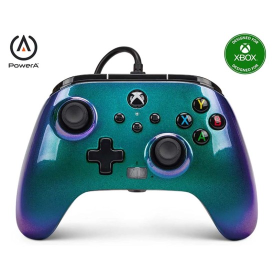 PowerA Enhanced Wired Controller for Xbox Series X|S - Aurora Borealis PowerA Enhanced Wired Controller for Xbox Series X|S - Aurora Borealis