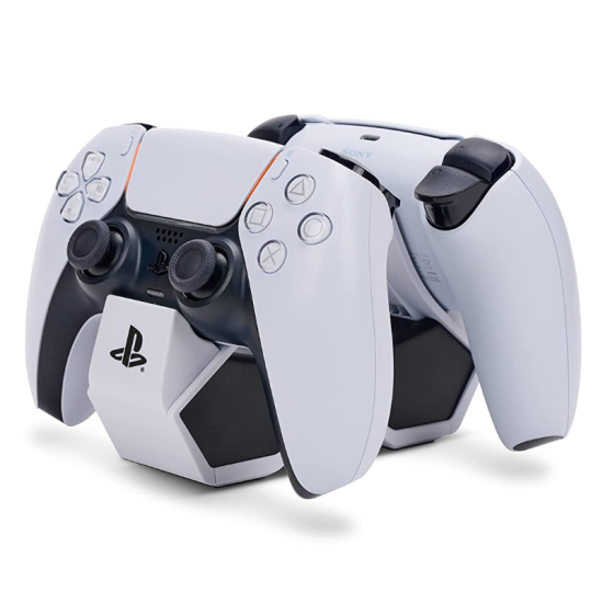 PowerA Twin Charging Station for Dualsense Wireless Controllers, Charge, Sony PlayStation, PS5, Officially Licensed PowerA Twin Charging Station for Dualsense Wireless Controllers, Charge, Sony PlayStation, PS5, Officially Licensed