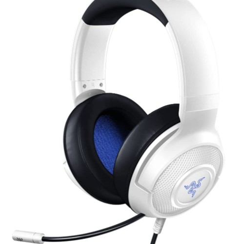 Razer Kraken X For Console: Wired Console Gaming Headset, Clear & Accurate Positional Audio, Ultra Light Ergonomic Build At 250G, Crystal Clear Communication Playstation White, Medium