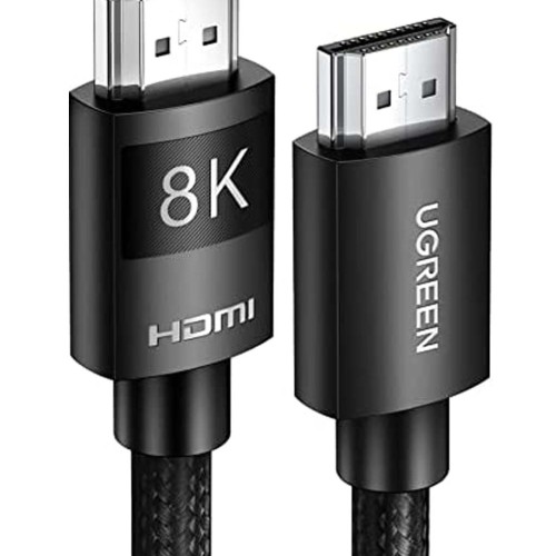 UGREEN 8K HDMI Cable, Ultra HD High-Speed 48Gbps HDMI 2.1 Cord, Support 8K@60Hz, 4K@120Hz, eARC Dynamic HDR Dolby Vision for MacBook 2021 Pro PS5, PS4, Nintendo Switch, Samsung TV, Roku Braided -3M (80602)