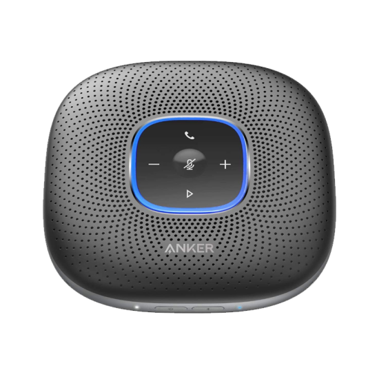 Anker PowerConf Bluetooth Speakerphone, 6 Mics, Enhanced Voice Pickup, 24H Call Time, Bluetooth 5, USB C, Zoom Certified Bluetooth Conference Speaker, Compatible with Leading Platforms For Home Office