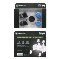 Deadskull 5 In 1 Button Set For PS4 PS5 Controller blue/black