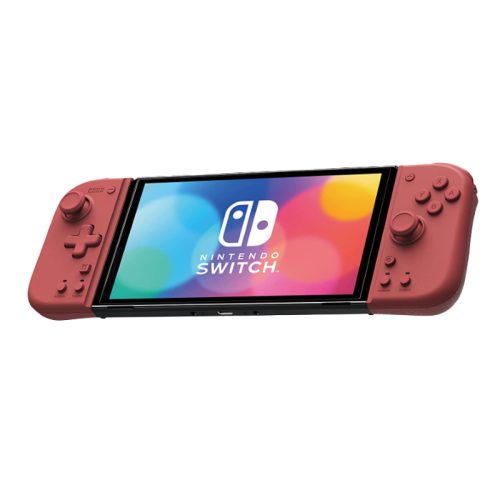 HORI Nintendo Switch Split Pad Compact (Apricot Red) - Ergonomic Controller for Handheld Mode - Officially Licensed by Nintendo