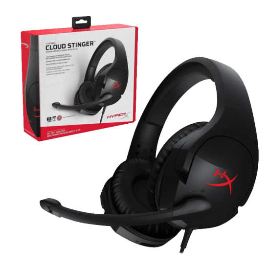 HyperX Cloud Stinger - Gaming Headset - Comfortable HyperX Signature Memory Foam (Open Sealed)