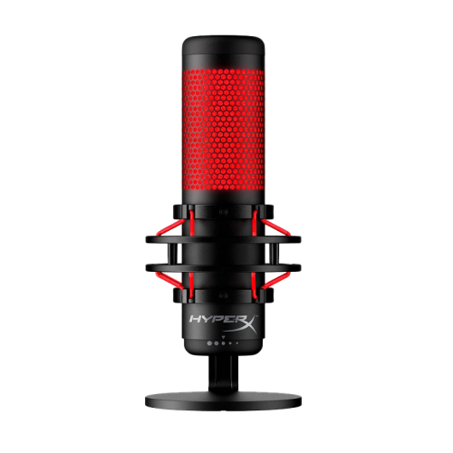 HyperX QuadCast Standalone Microphone for streamers content creators and gamers PC PS4 and Mac Black,
