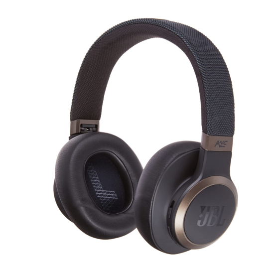 JBL Live 650BTNC, Black - Wireless Over-Ear Bluetooth Headphones - Up to 20 Hours of Noise-Cancelling Streaming - Includes Multi-Point Connection & Voice Assistant