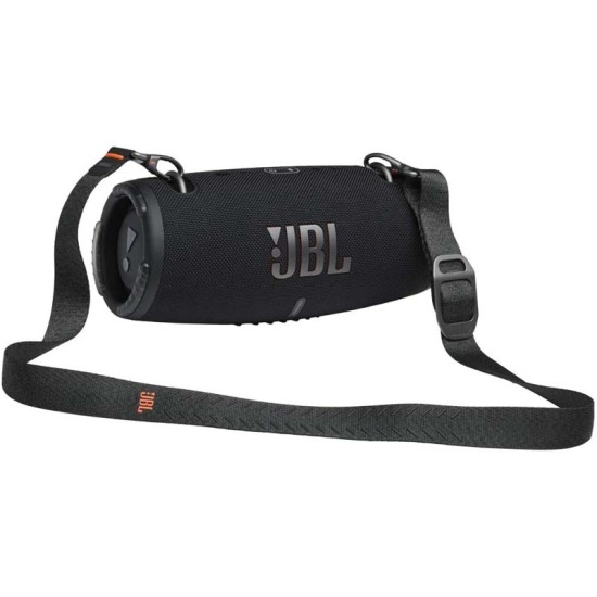 JBL Xtreme 3 Portable Waterproof Speaker with Massive JBL Original Pro Sound, Immersive Deep Bass, 15H Battery, Built-In Charger, PartyBoost Enabled, Easy-to-Carry Strap - Black, JBLXTREME3BLKUK