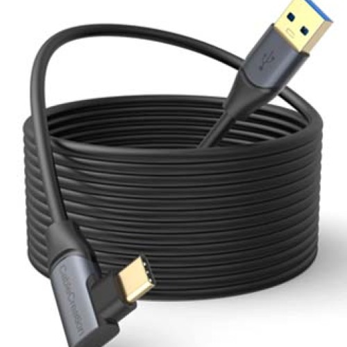 Oculus Quest Link 2 Cable 16 FT, CableCreation USB 3.1 USB C Cable 5 Gbps, Quest Link Cable VR, Compatible with Quest 2 Virtual Reality Headsets, Gaming PC, 5 Meters