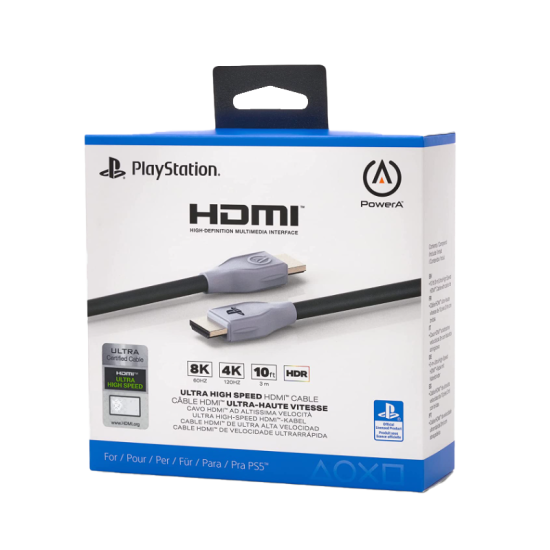 PowerA Ultra High Speed HDMI Cable for PlayStation 5, cable, HDMI 2.1, PS5, officially licensed