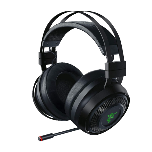 Razer Nari Ultimate Wireless 7.1 Surround Sound Gaming Headset: THX Audio & Haptic Feedback - Auto-Adjust Headband - Chroma RGB - Retractable Mic - For PC, PS4, PS5 - Black