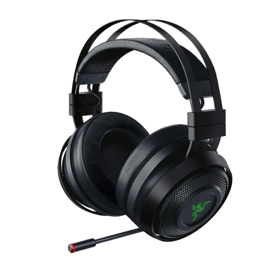 Razer Nari Ultimate Wireless 7.1 Surround Sound Gaming Headset: THX Audio & Haptic Feedback - Auto-Adjust Headband - Chroma RGB - Retractable Mic - For PC, PS4, PS5 - Black