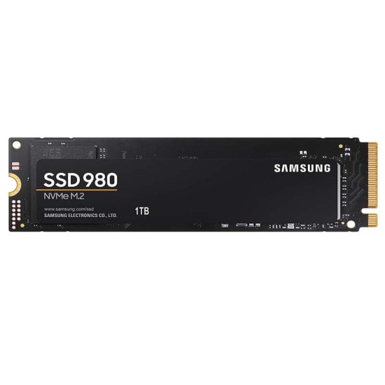 SAMSUNG 980 SSD 1TB PCle 3.0x4, NVMe M.2 2280, Internal Solid State Drive, Storage for PC, Laptops, Gaming and More, HMB Technology, Intelligent Turbowrite, Speeds of up-to 3,500MB/s, MZ-V8V1T0B/AM