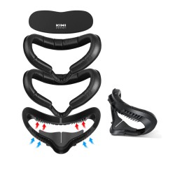 KIWI design Fitness Facial Interface (Upgraded Version), Comfortable Leather Face Foam Pad Replacement 2 Piece Compatible with Quest 2 KIWI design Fitness Facial Interface (Upgraded Version), Comfortable Leather Face Foam Pad Replacement 2 Piece Compatible with Quest 2
