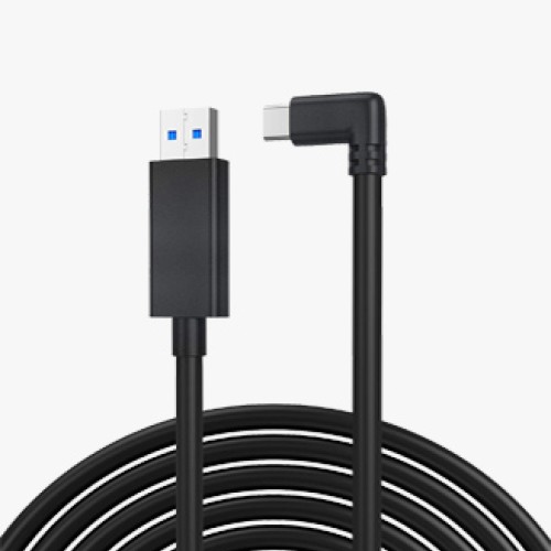 KIWI design Link Cable 16 Feet (5 Meters) for Oculus Quest 2, High Speed Data Transfer USB 3.2 Gen 1 Type-C Cable Compatible for Oculus Quest 1 and Quest 2 to a Gaming PC, Black