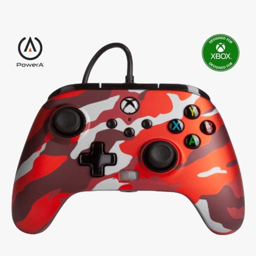 PowerA Enhanced Wired Controller for Xbox Series X Metallic Red Camo