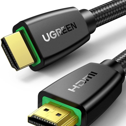UGREEN HDMI Cable 4K 3M HDMI 2.0 18Gbps High-Speed 4K@60Hz HDMI to HDMI Video Wire Ultra HD 3D 4K HDMI Cord Braided Compatible with MacBook Pro UHD TV Nintendo Switch Xbox Playstation PS5/4 PC Laptop (40411)