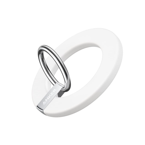Anker Magnetic Phone Grip,MagGo,610 Magnetic Phone Ring Holder,Adjustable Kickst&,Only for iPhone 13,13 Pro,13 Mini,13 Pro Max,12,12 Pro,12 Mini,12 Pro Max,White - 18 Months Local Warranty