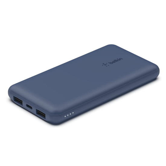 Belkin Boost Charge 10K Power Bank 15W USB-C Dual 12W X2 USB-A Blue