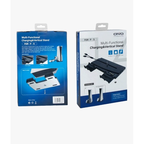 OIVO Multi-Functional Charging & Vertical Stand For PS5