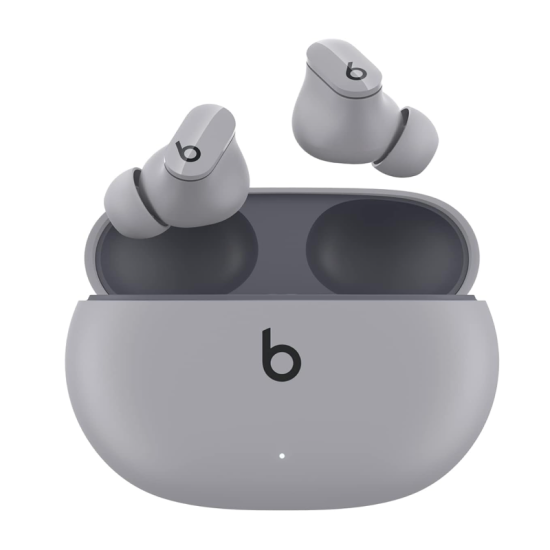 beats Studio Buds True Wireless Noise Cancelling Earphones - Active Noise Cancelling, Sweat Resistant Earbuds Compatible with Apple & Android Class 1 Bluetooth, Built in Microphone - Moon Grey