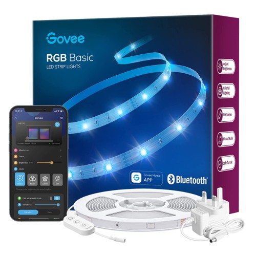 Govee LED Lights 10m, Bluetooth LED Strip Light App Control, 64 Scene Modes and Music Sync, for Bedroom, Party, DIY Home Decoration Model H613B