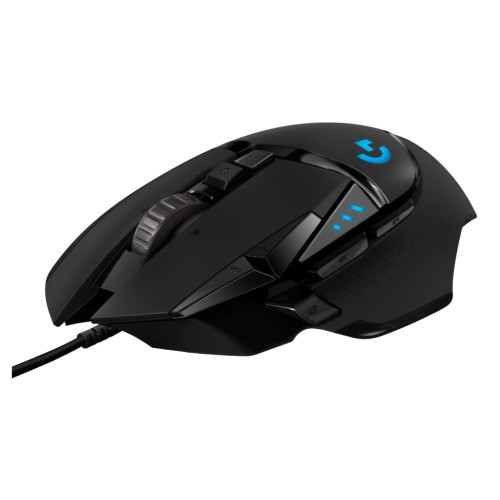 Logitech G502 HERO High Performance Wired Gaming Mouse, HERO 25K Sensor, 25,600 DPI, RGB, Adjustable Weights, 11 Programmable Buttons, On-Board Memory, PC / Mac
