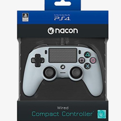 Nacon Wired Compact Controller for PlayStation 4 - Gray