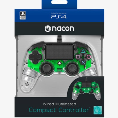 Nacon Wired Compact Controller for PlayStation 4 -Green