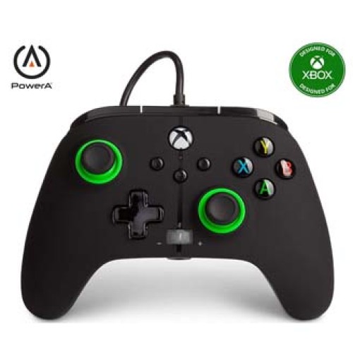PowerA Enhanced Wired Controller for Xbox Series X  Green Hint