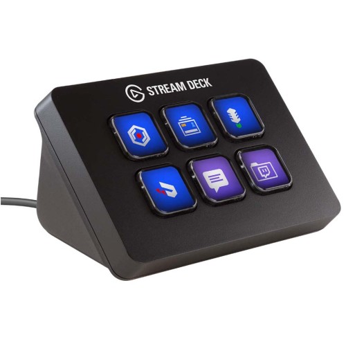 Elgato Stream Deck Mini – Compact Studio Controller, 6 macro keys, trigger actions in apps and software like OBS, Twitch, ​YouTube and more, works with Mac and PC