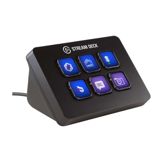 Elgato Stream Deck Mini – Compact Studio Controller, 6 macro keys, trigger actions in apps and software like OBS, Twitch, ​YouTube and more, works with Mac and PC