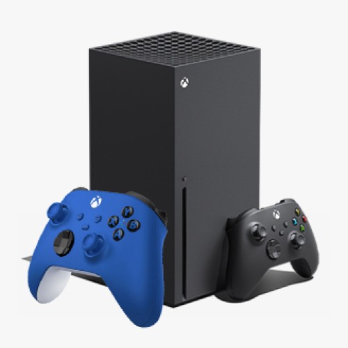 XBOX Series X - Black With Wireless Blue Controller