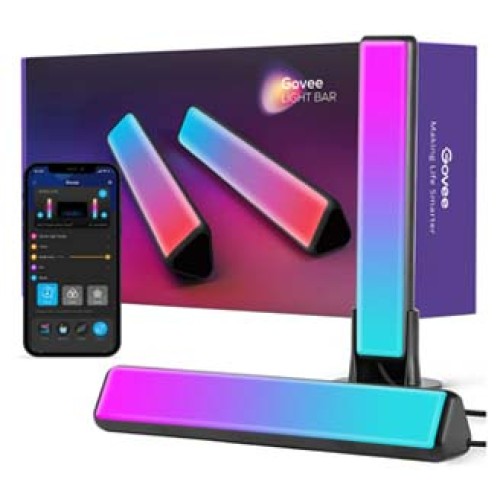 Govee Smart Light Bars, RGBICWW Smart LED Lights with 12 Scene Modes and Music Modes, Bluetooth Color Light Bar for Entertainment, PC, TV, Room Decoration (Doesn't Support WiFi or Alexa)