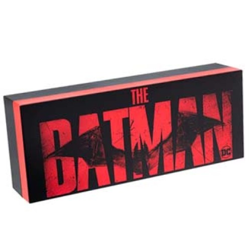 Paladone The Batman Logo Light with Two Light Modes, Free-Standing and Wall Mountable Black and Red PP9774TBM