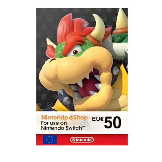 Nintendo eShop Gift Card 50€ – Europe Nintendo eShop Gift Card 50€ – Europe
