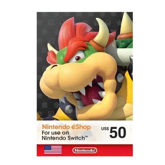 Nintendo eShop Gift Card 50 USD - USA Nintendo eShop Gift Card 50 USD - USA