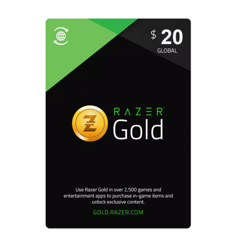 Razer Gold 20$ Global Gift Card