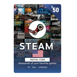 Steam Gift Card 50 USD USA