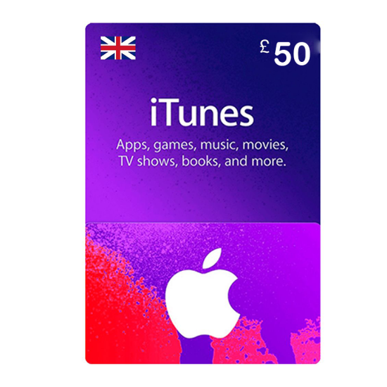 Apple iTunes Gift Card British Store 50 GBP