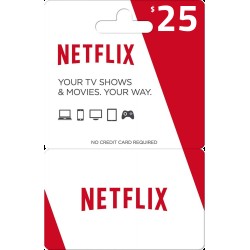 NETFLIX CARD 25$ for USA  account
