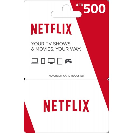 NetFlix UAE 500 AED