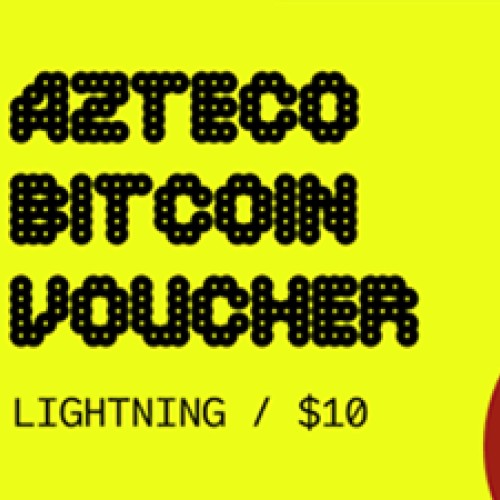 Azteco Bitcoin Crypto Voucher - Lightning - 10 USD