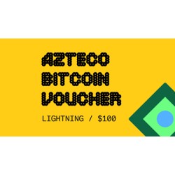 Azteco Bitcoin Crypto Voucher - Lightning - 100 USD