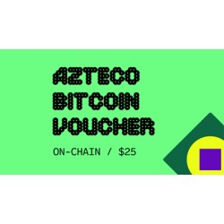 Azteco Bitcoin Crypto Voucher - On-Chain - 25 USD
